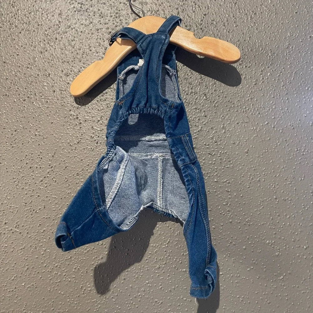 Pet Clothing Outfitters Denim Dog Overalls